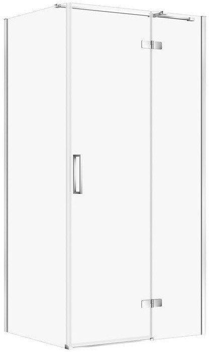 KABINA PRYSZNICOWA CITY Z ZAWIASAMI CHROM 100X80X195 PRAWA TRANSP
