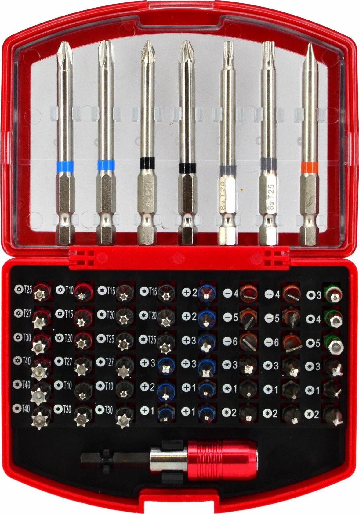 AWTools AWTOOLS ZESTAW BITÓW KOŃCÓWEK ŚRUBOWKRĘTOWYCH 56el.