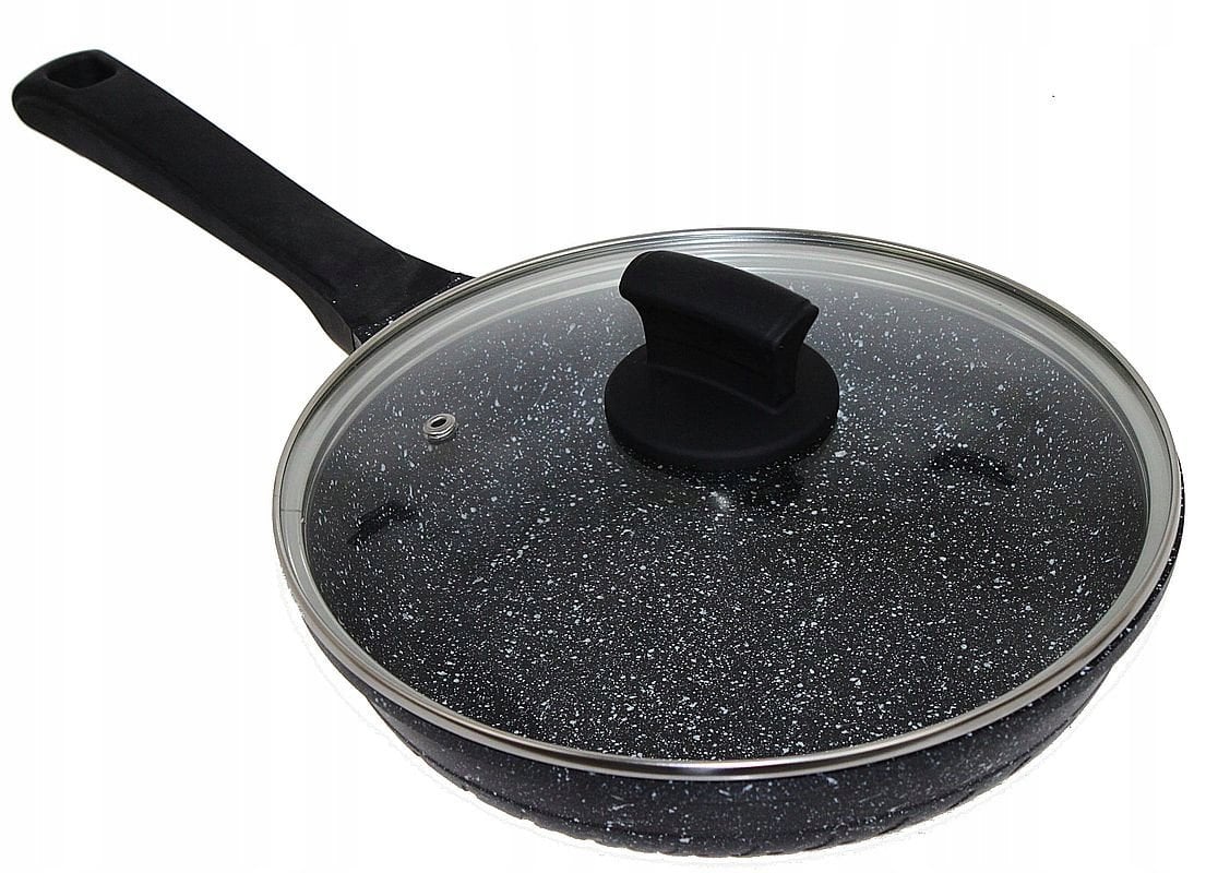 Maestro MR-1225-24 keptuvė su granitine danga ir dangčiu 24cm