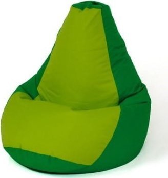 Go Gift Pufa worek sako GRUSZA zielony-jasno zielony XL 130x90