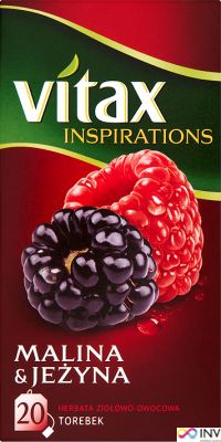 Vitax Herbata owocowa Malina & Jeżyna 20 torebek