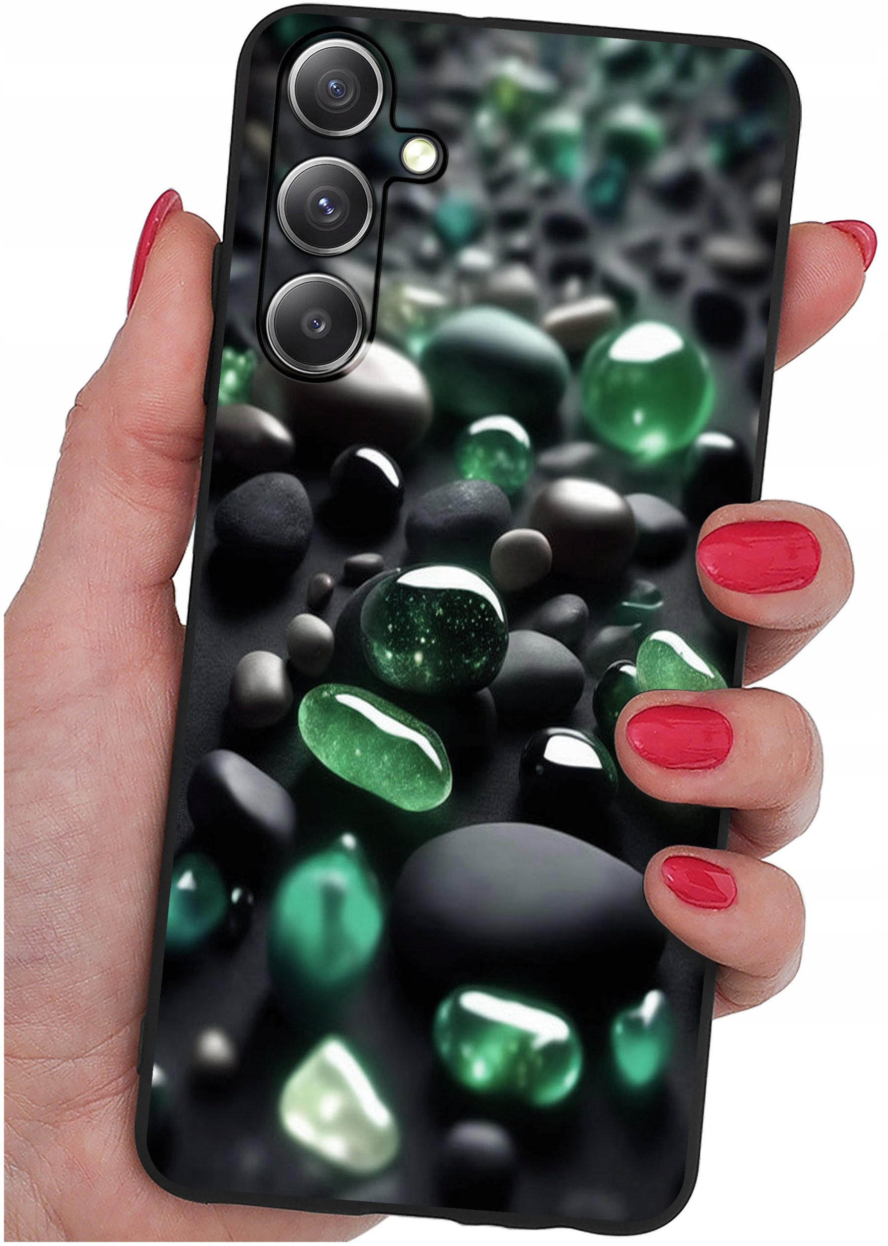 ETUI do Samsung S25+ Plus | WZORY | SILIKONOWE MATT CASE + SZKŁO 9H