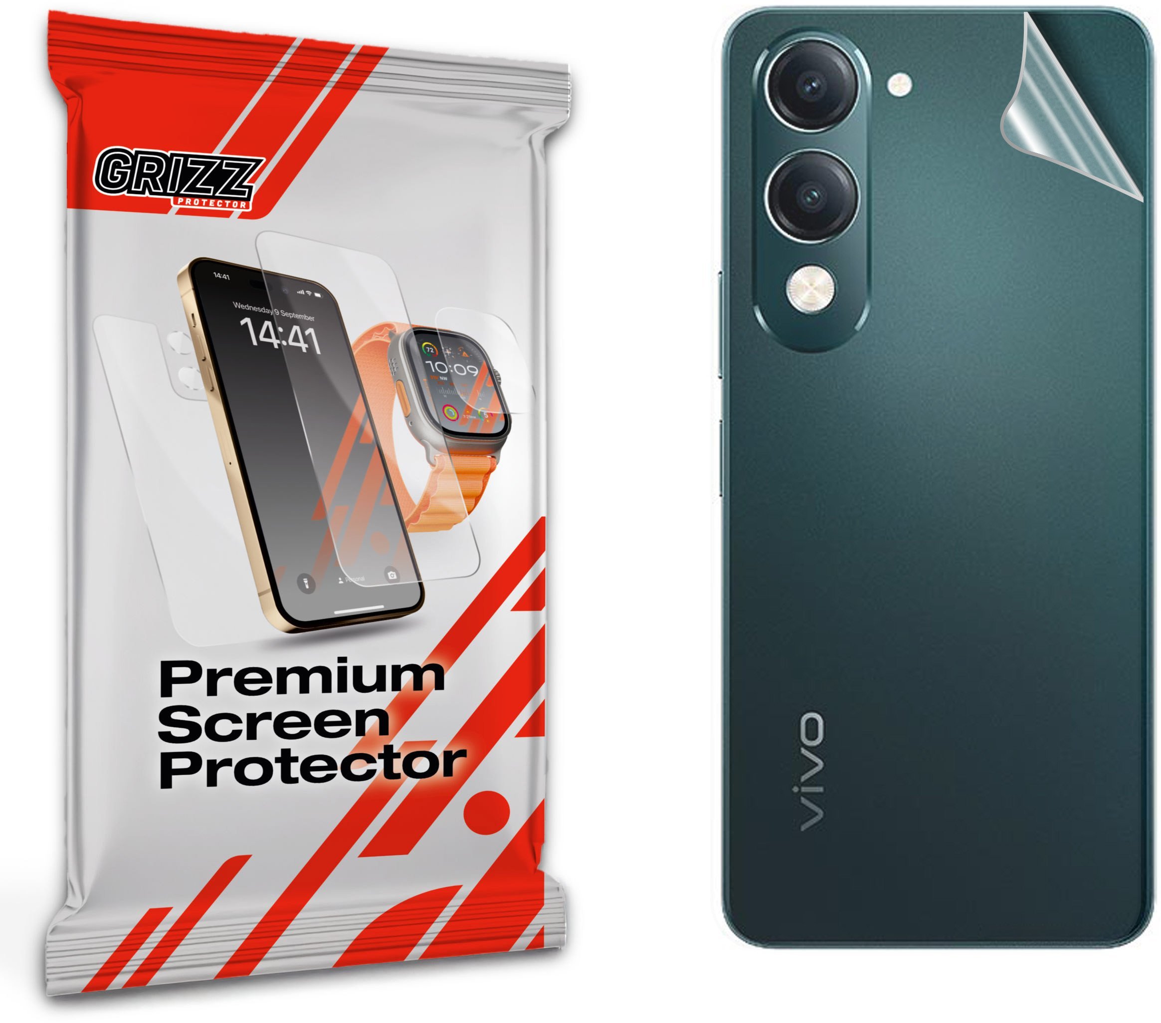 Folia na tył GrizzGlass SatinSkin do Vivo Y04 4G