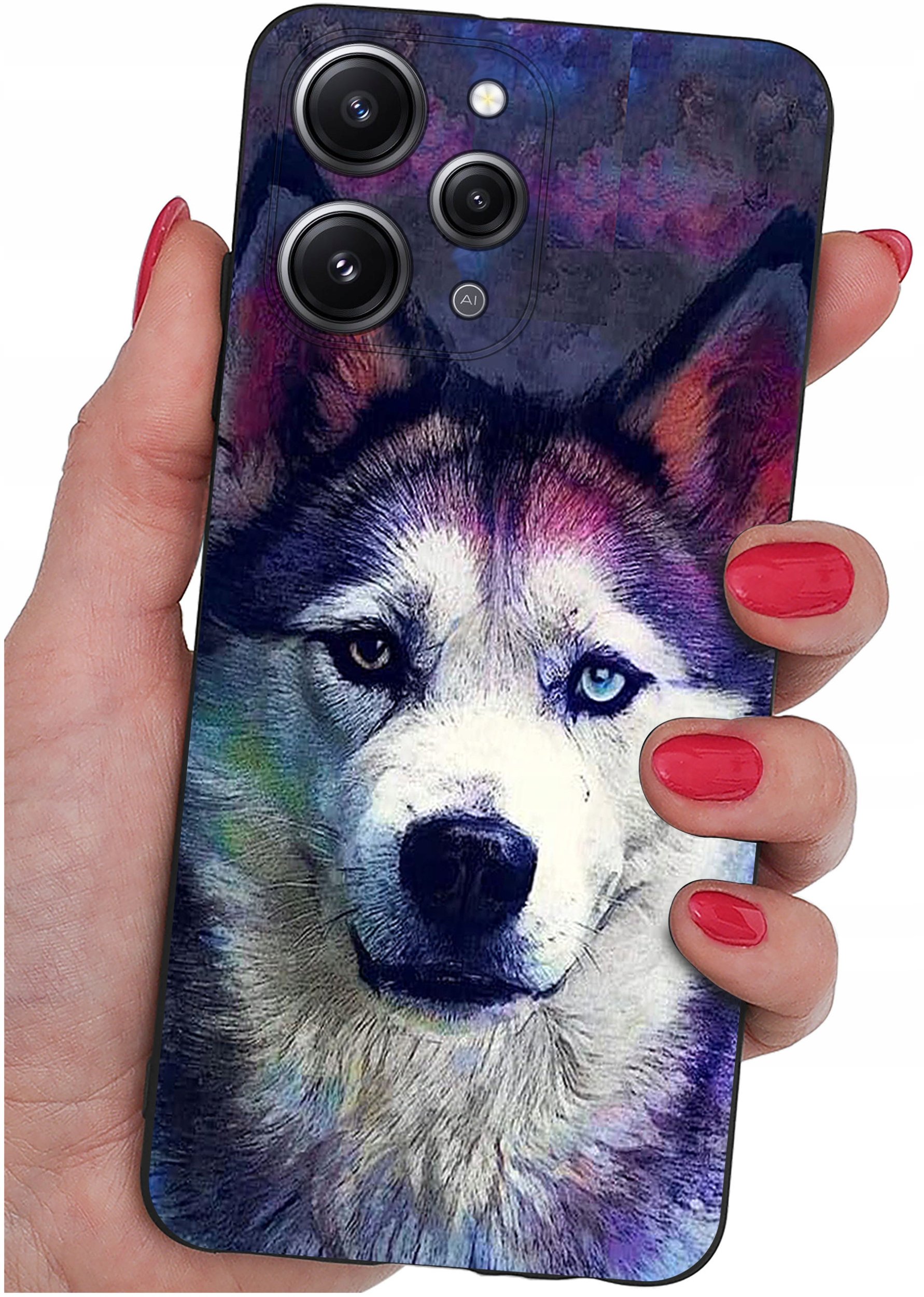 Etui do Xiaomi Redmi 12 4G WZORY |SILIKONOWE MATT CASE + SZKŁO 9H