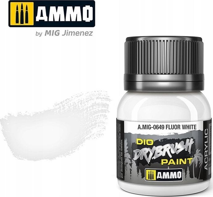 Vallejo Ammo: DIO Drybrush - Fluor White