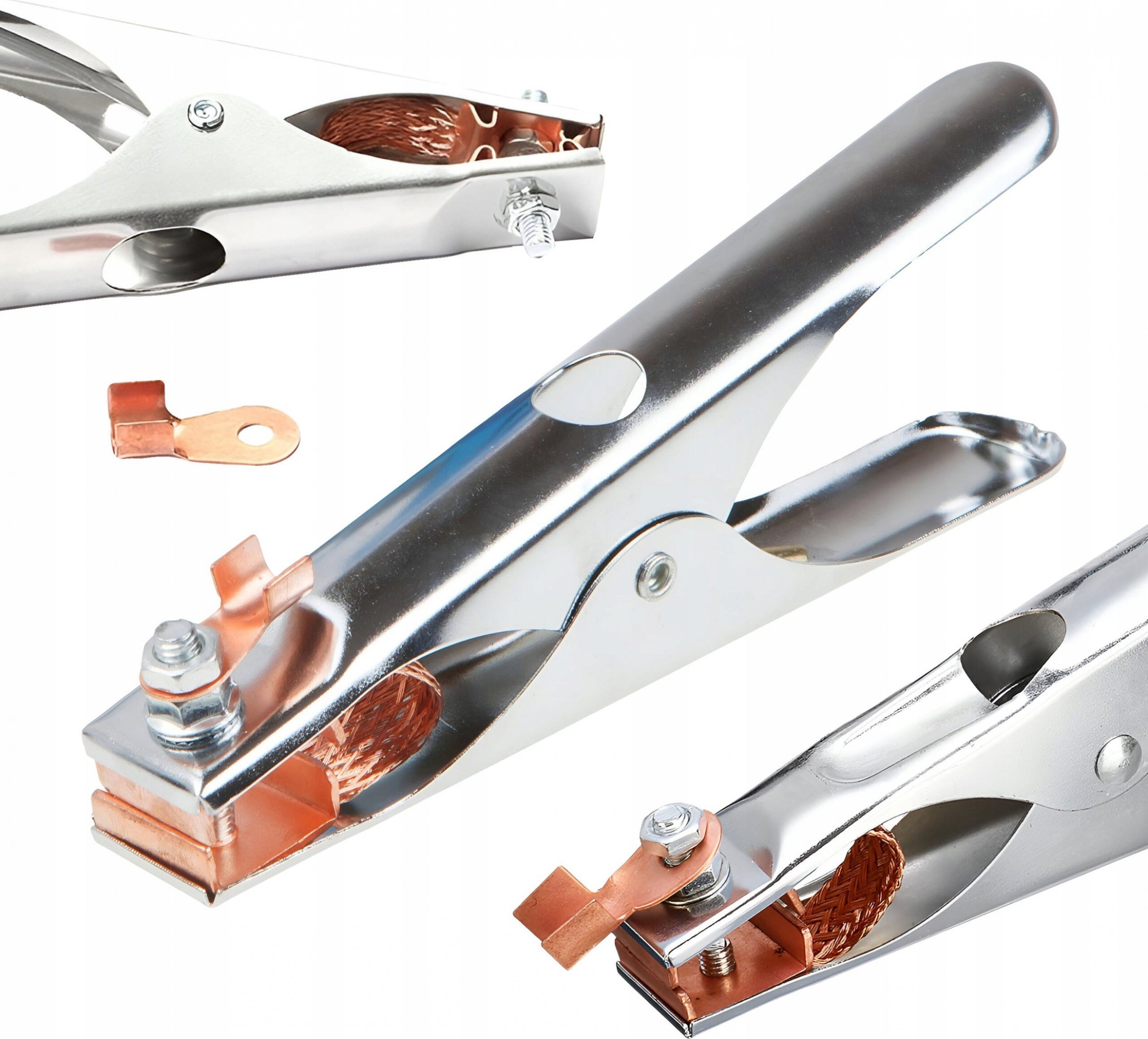 VERGIONIC Zacisk spawalniczy do masy kleszczowy klema mig do masy 300A