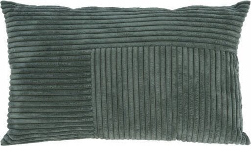 Home Styling Collection Poduszka dekoracyjna ze sztruksowym patchworkiem z przodu, 30 x 50 cm