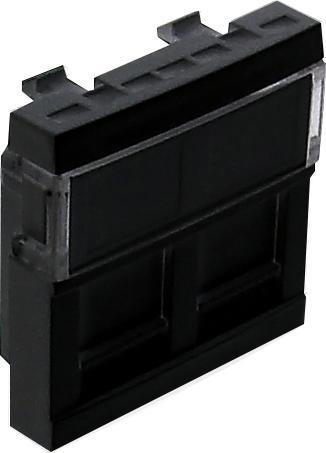 Efapel EFAPEL QUADRO45 MODUŁ 2 x ZŁĄCZE RJ CZARNY MAT 45971 SPM