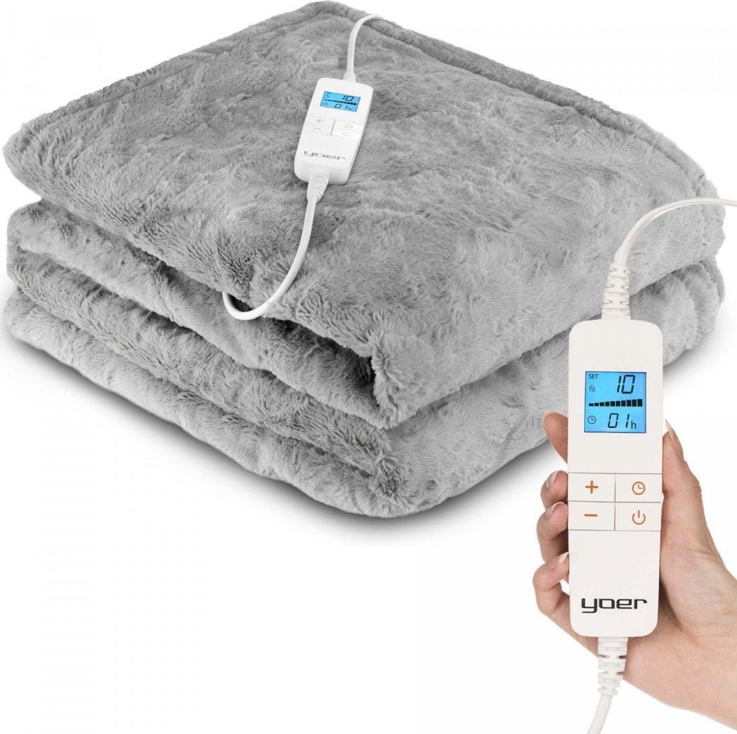 Yoer Bero EB01G Koc elektryczny 160x180 cm szary