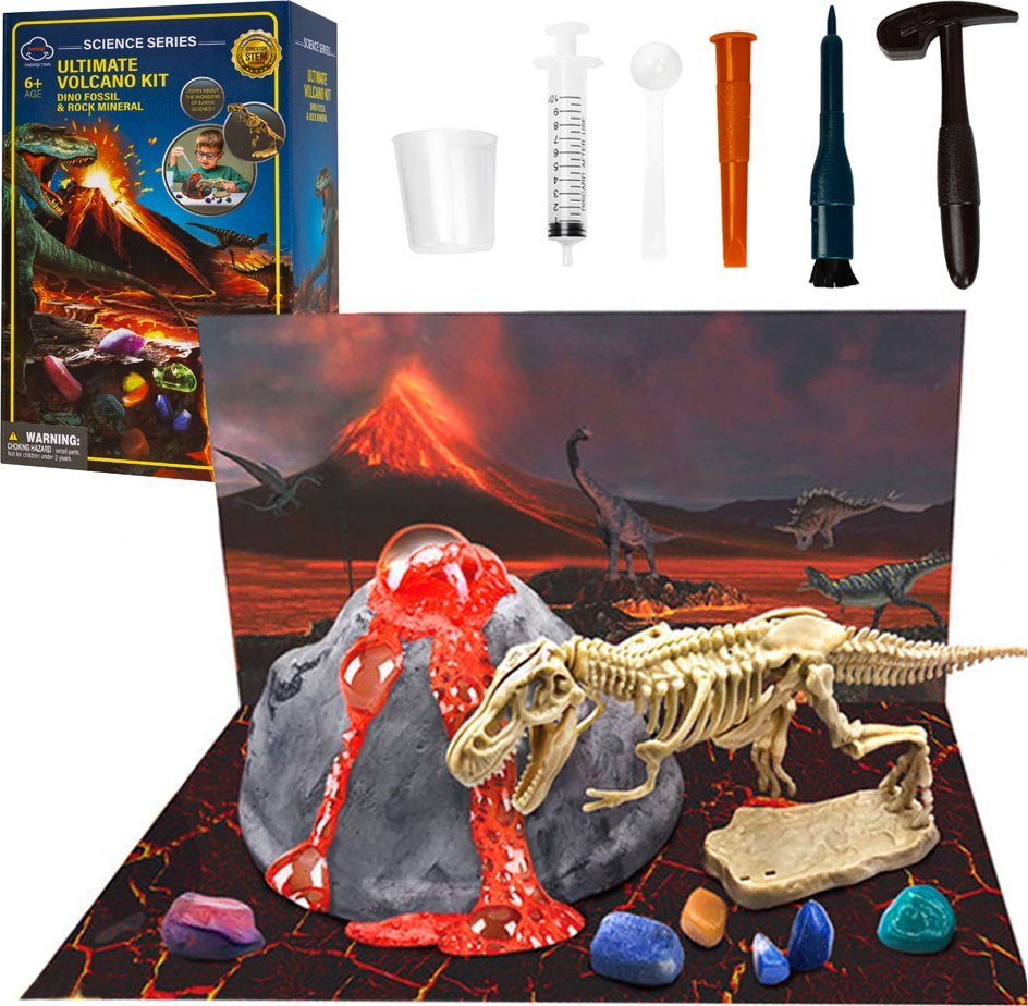 Wulkan Wykopalisko 2W1 Eksperyment Wybuch Wulkanu Dinozaur Do Złożenia