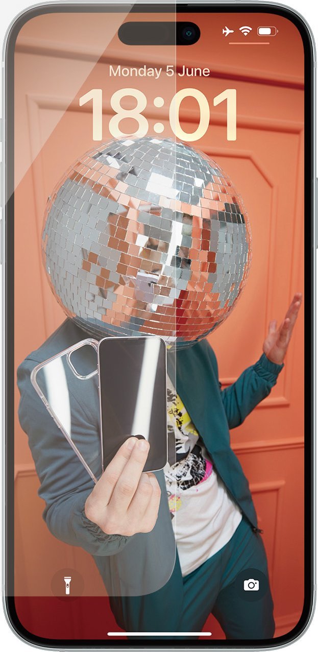 PanzerGlass Szkło hartowane PanzerGlass Classic Fit iPhone 15 Plus antybakteryjne