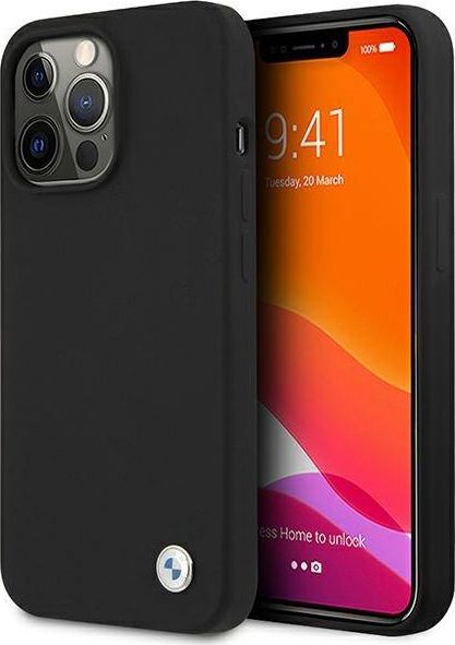 BMW Etui BMW BMHCP13LSILBK Apple iPhone 13 Pro czarny/black hardcase Silicone Signature