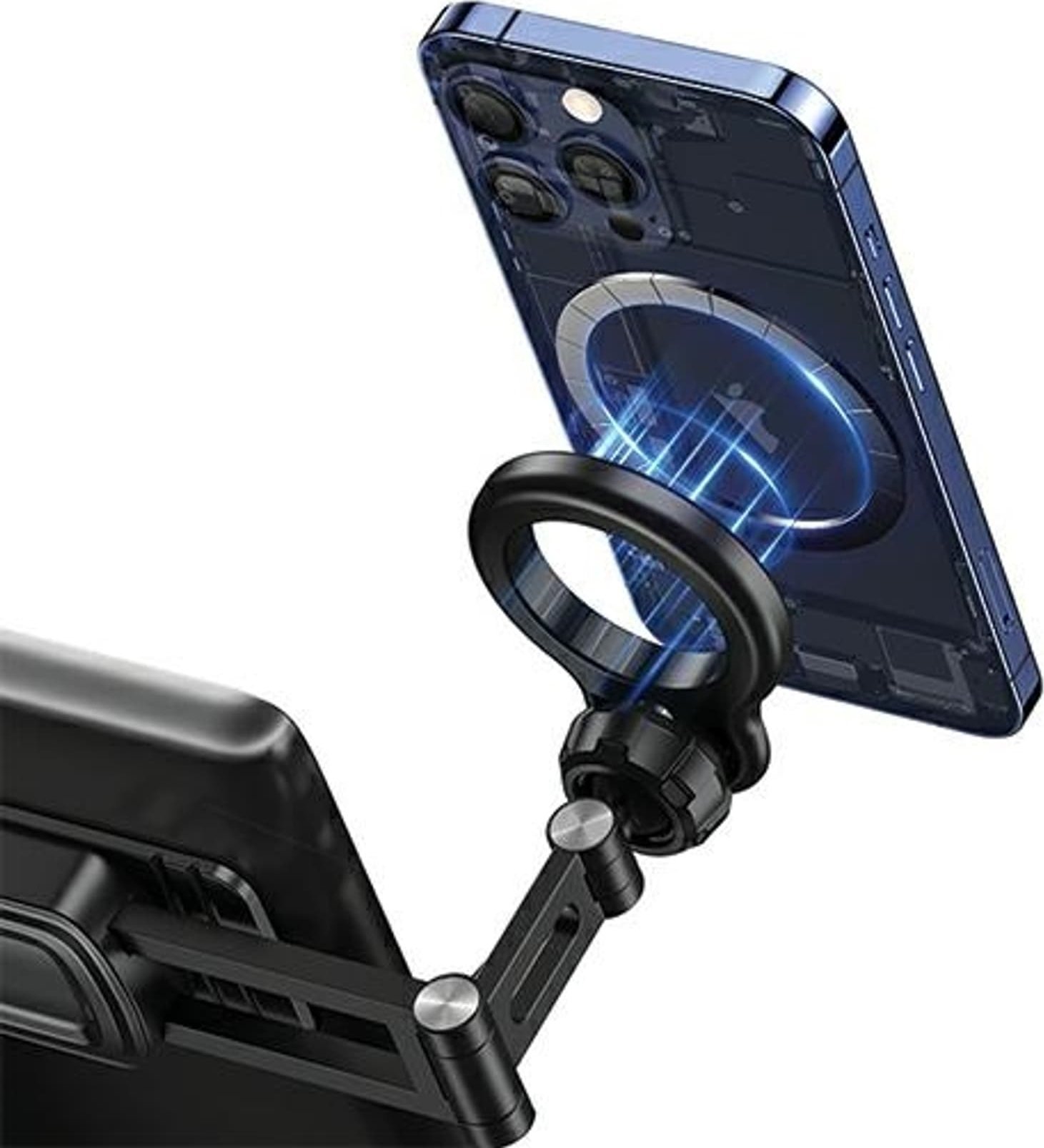 Usams USAMS Uchwyt magnetyczny składany US-ZJ076 na deskę rozdz. czarny/black ZJ76ZJ01