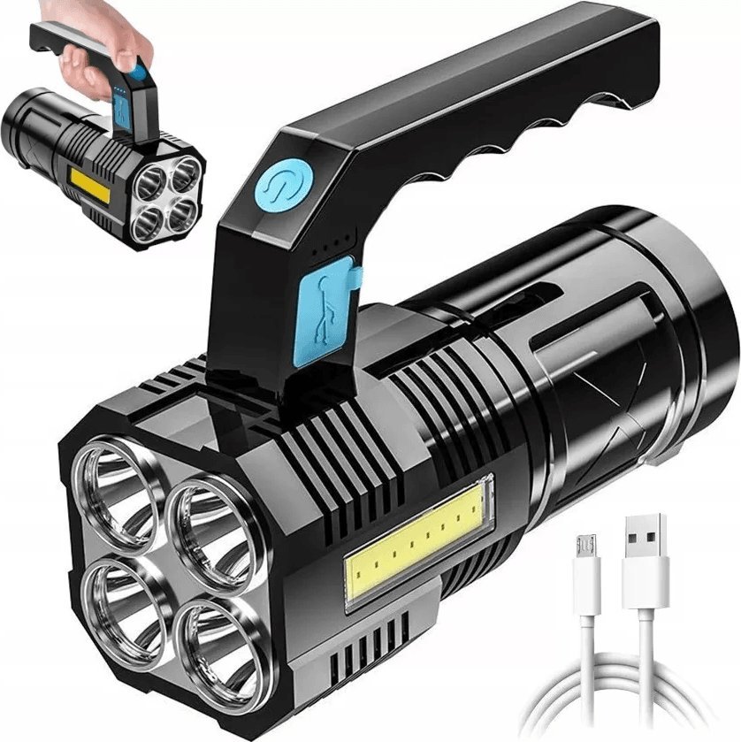 Latarka Latarka wielofunkcyjna szperacz lekka 5 led usb