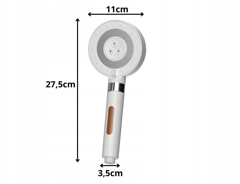 Słuchawka prysznicowa xxxxxxxxxxxxxxxx Verk Group (Verk) Słuchawka prysznicowa 5 trybów strumienia z filtrem wody spa