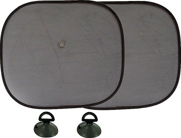 Osłony przeciwsłoneczne na przyssawki, czarne 44x38cm, 2szt. uniwersalny