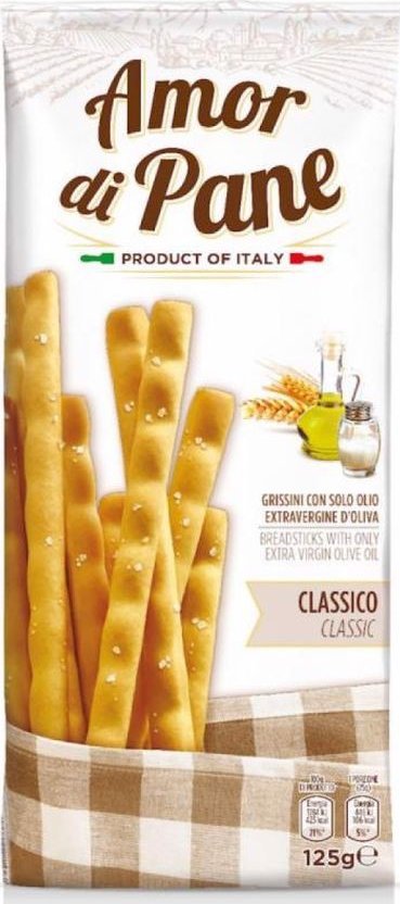 Helcom Paluszki grissini classic miłość 125g