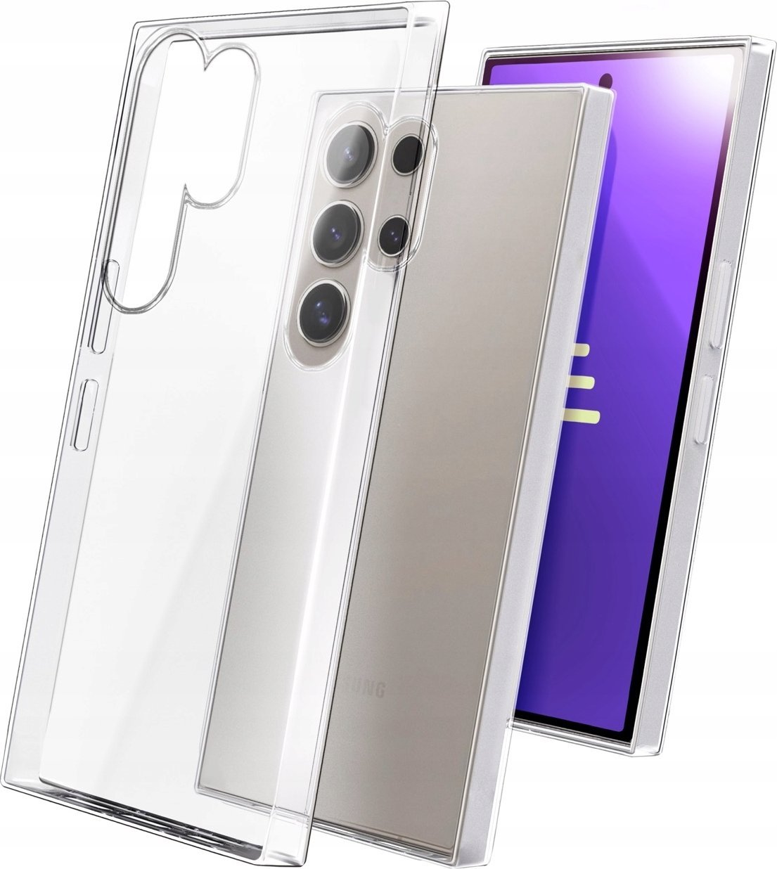 Hello Case Etui Do Samsung Galaxy S24 Ultra (Przezroczyste, Silikonowe, Grubość 2mm)