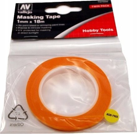 Vallejo Vallejo: T07002 - Tools - Precision Masking Tape 1 mm x 18 m (2)