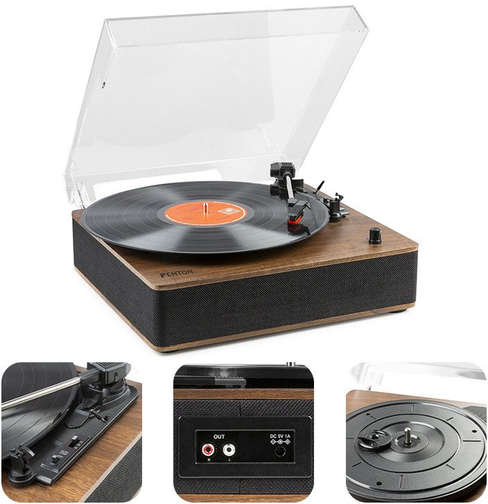 Gramofon RP161 Fenton HQ BT brązowy one size