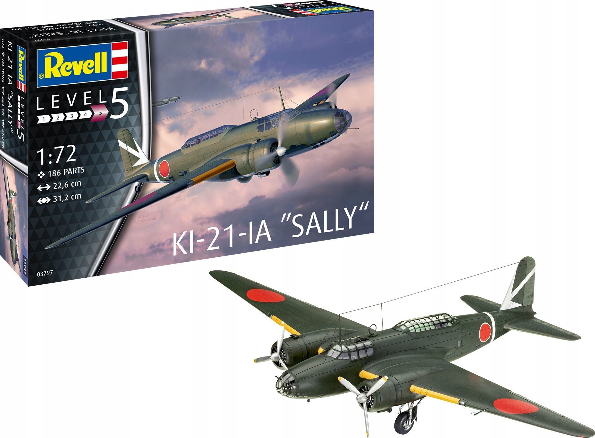 Revell Model plastikowy Ki-21-LA Sally 1/72