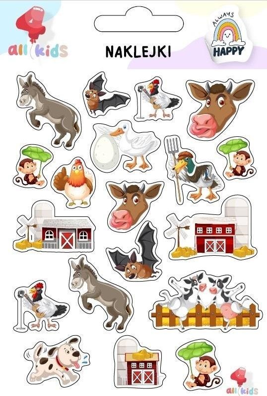 Naklejki dla dzieci Farma zwierzęta 2