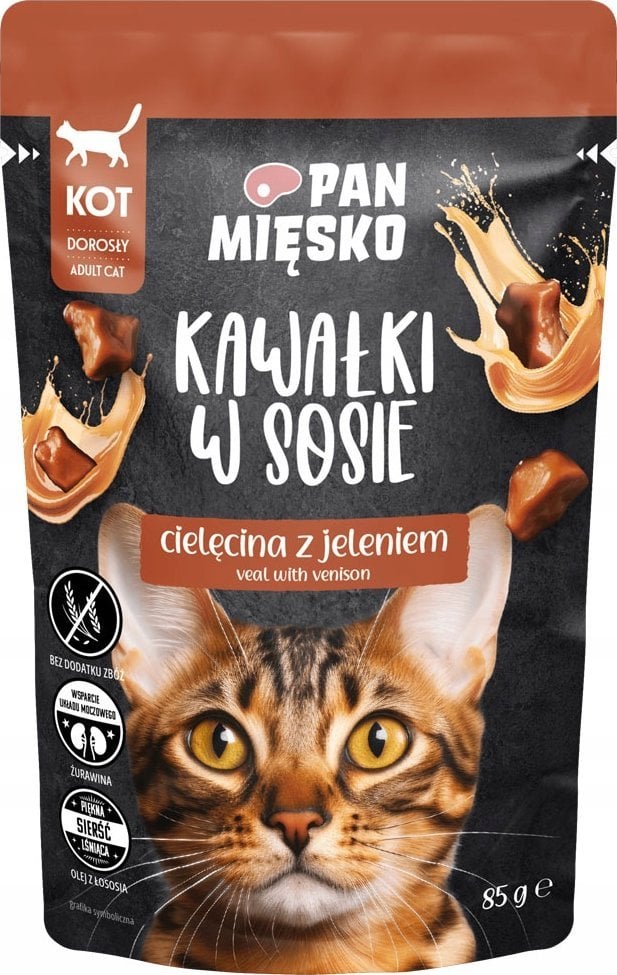 Pan Mięsko Kawałki w sosie z jeleniem 85g