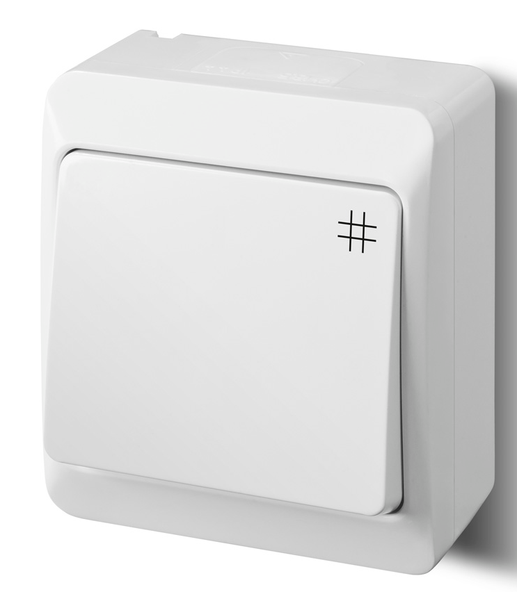 Elektro-Plast Łącznik natynkowy ŁNT Hermes krzyżowy biały (0338-02)