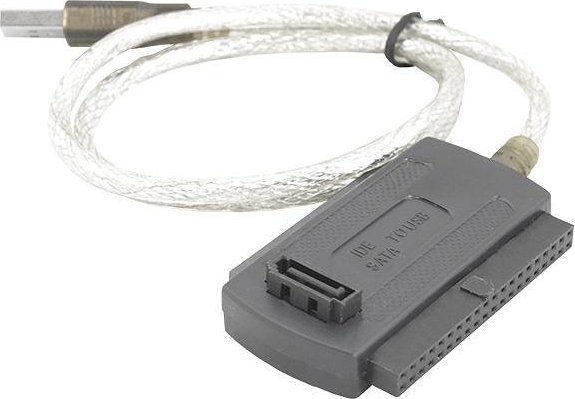 Adapter USB PRZEJŚCIE KONWERTER Z SATA IDE NA USB + ZASILACZ