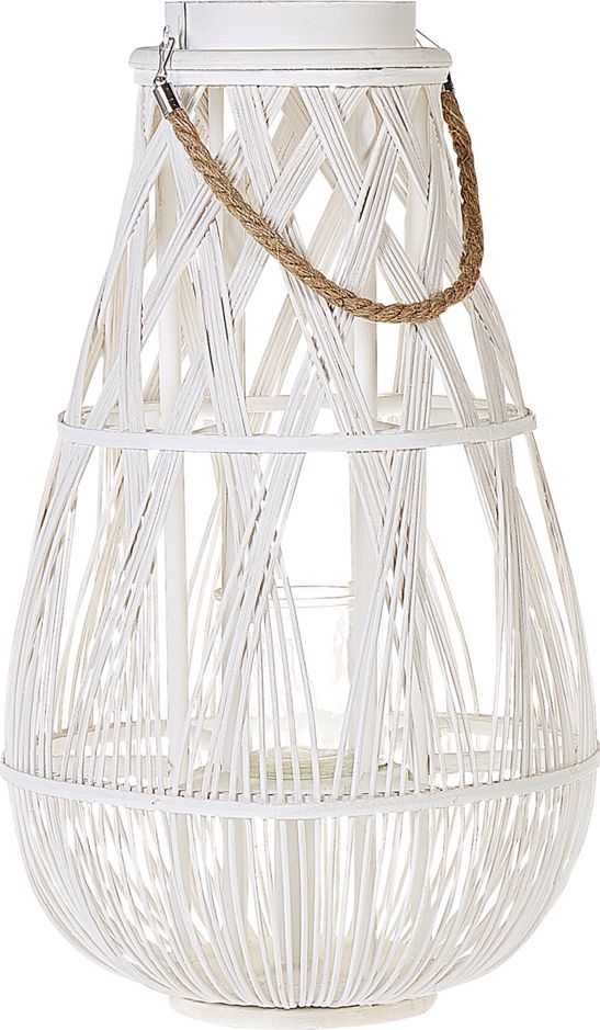 Beliani Lampion 56 cm biały TONGA