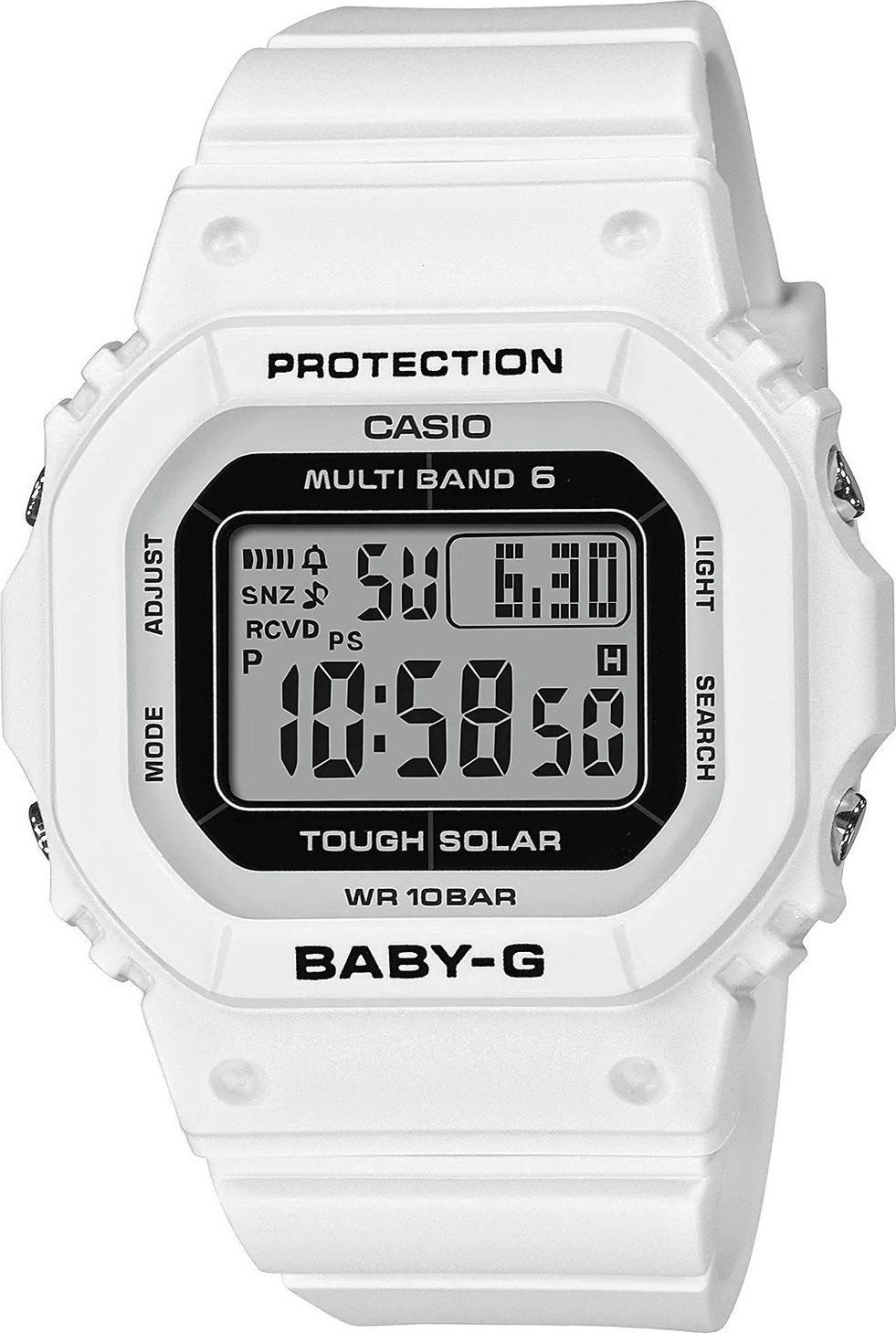 Zegarek Casio Zegarek Casio Baby-G BGD-5650-7ER biały pasek