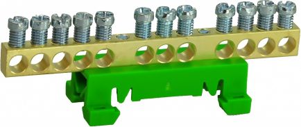 Simet Zacisk przyłączeniowy na TS35, ochronny PE, 12-polowy, 12x16mm2 870S/12 zielony (89813005)