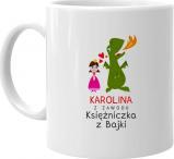 Koszulkowy Z zawodu księżniczka z bajki - kubek na prezent produkt personalizowany