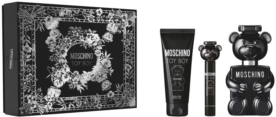 Kvepalų rinkinys vyrams Moschino Toy Boy (EDP, 100 ml + dušo želė, 100 ml + EDP, 10 ml)