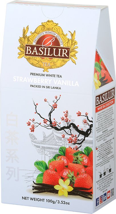 Basilur Basilur STRAWBERRY VANILLA biała herbata TRUSKAWKA