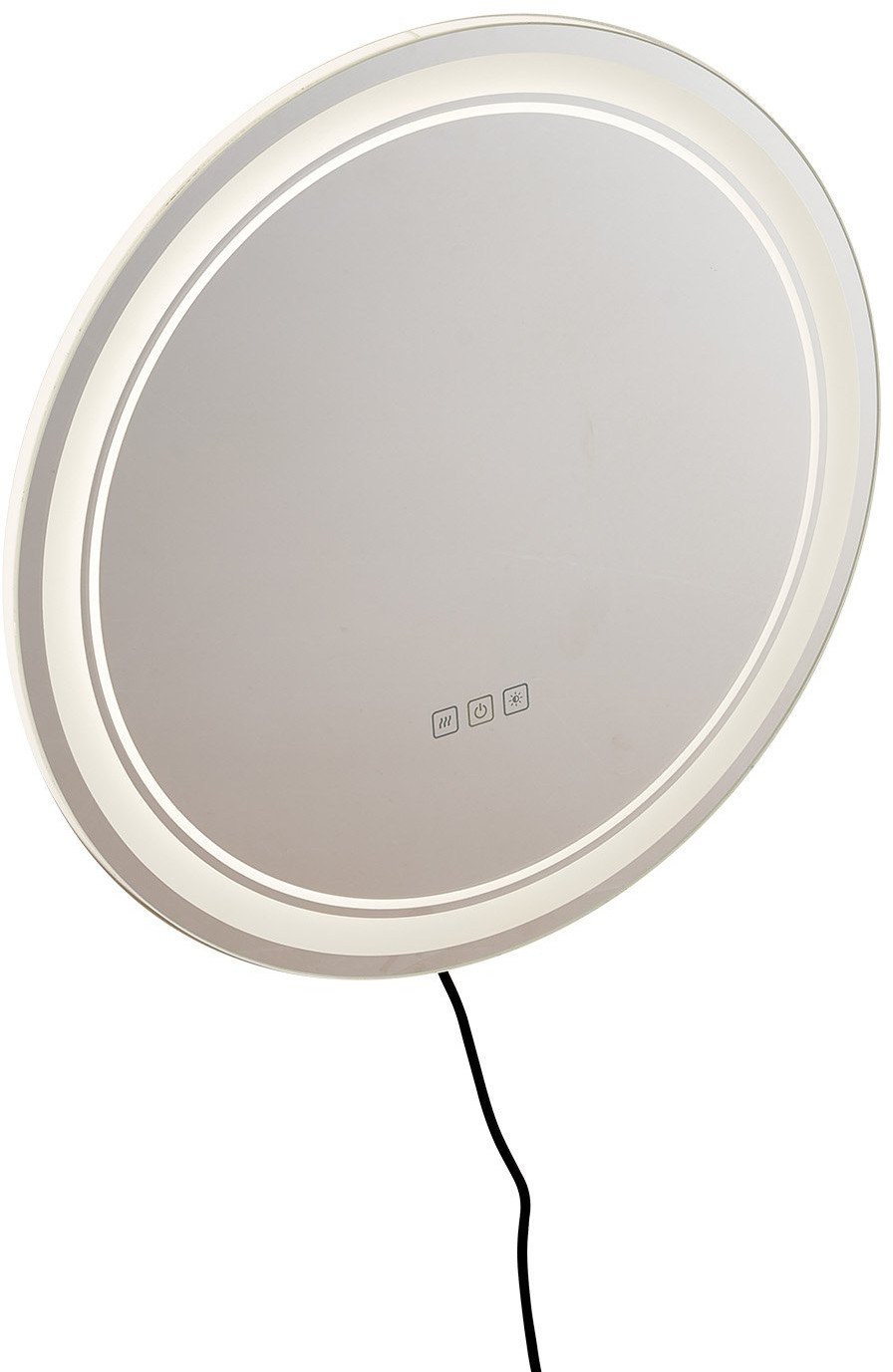 Okrągłe Lustro LED do Łazienki 60 cm z Podświetleniem i Funkcją Anti-Fog