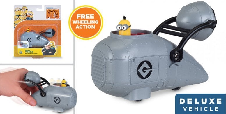 Figurka Despicable Me 3, Gru's Vehicle, Free Wheel Vehicles Asst, Collectible Figures, For Boys, 4+ years, 2 pcs For Boys