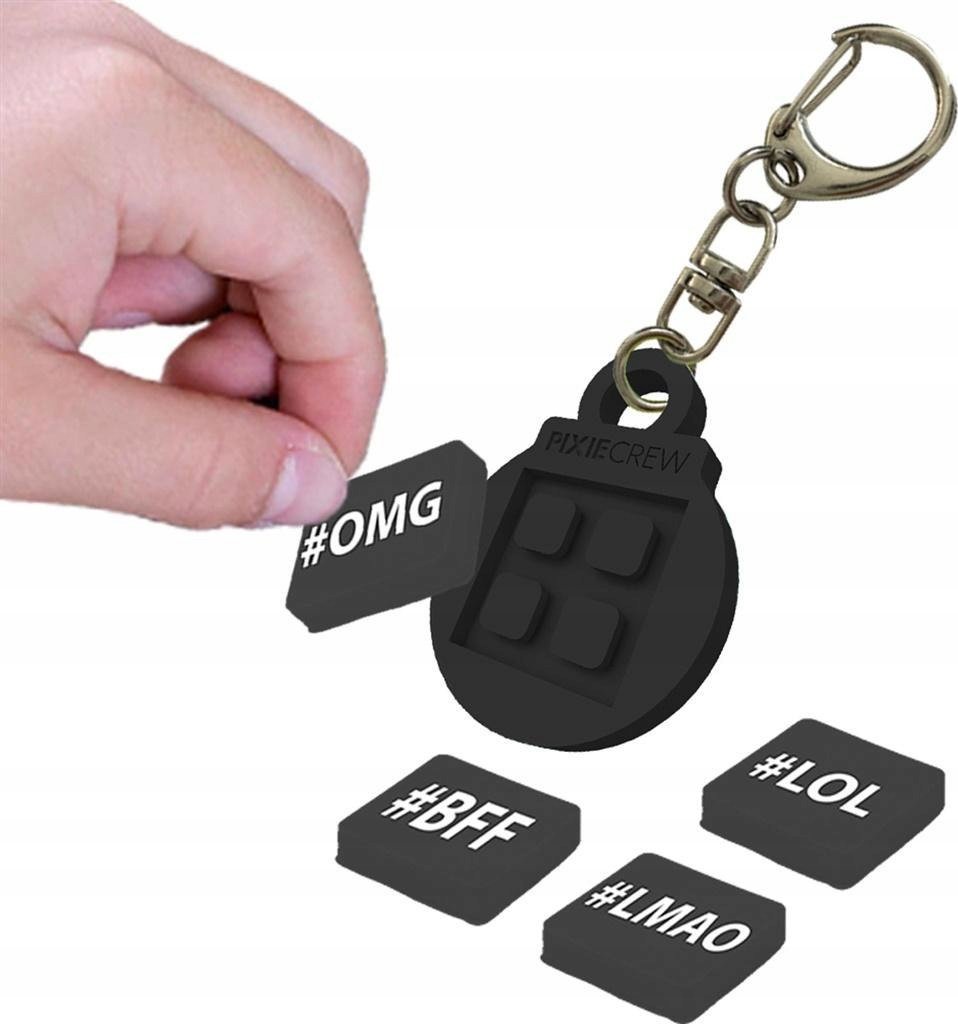 Breloczek Pixie Crew Kreatywny silikonowy breloczek Hasztagi