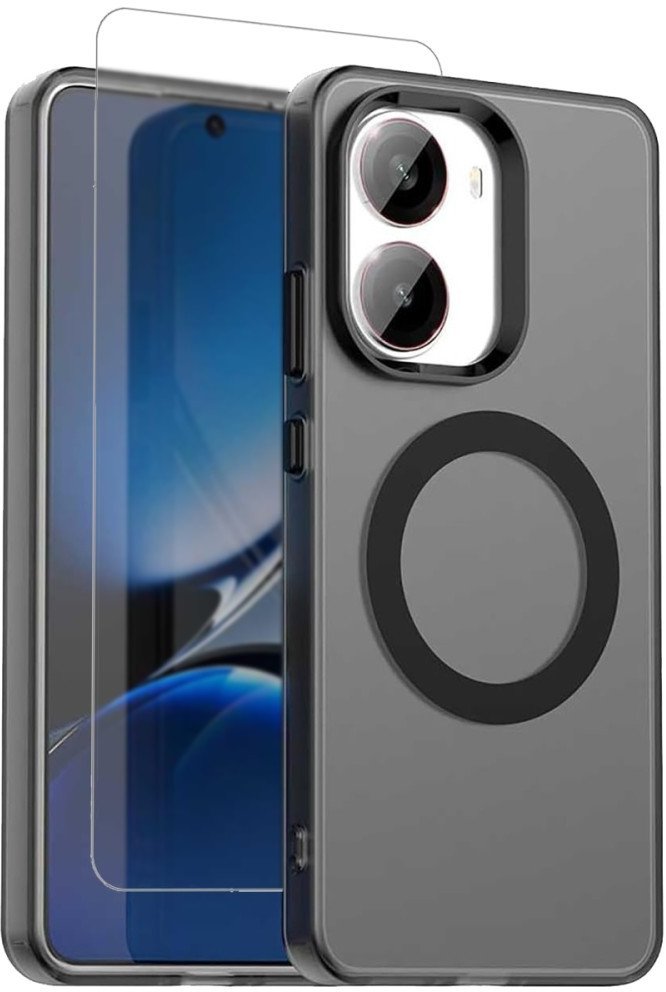 Etui Supero Candy Case do Poco X7 Pro 5G MagSafe, czarne + folia