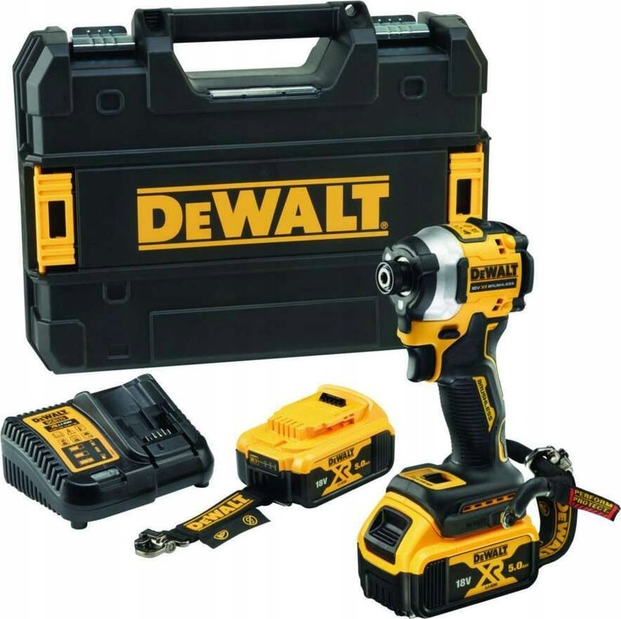 Wiertarko-wkrętarka Dewalt DEWALT ZAKRĘTARKA UDAR.18V DCF850P2T 208Nm 2x5,0Ah TSTAK LANYARD READY