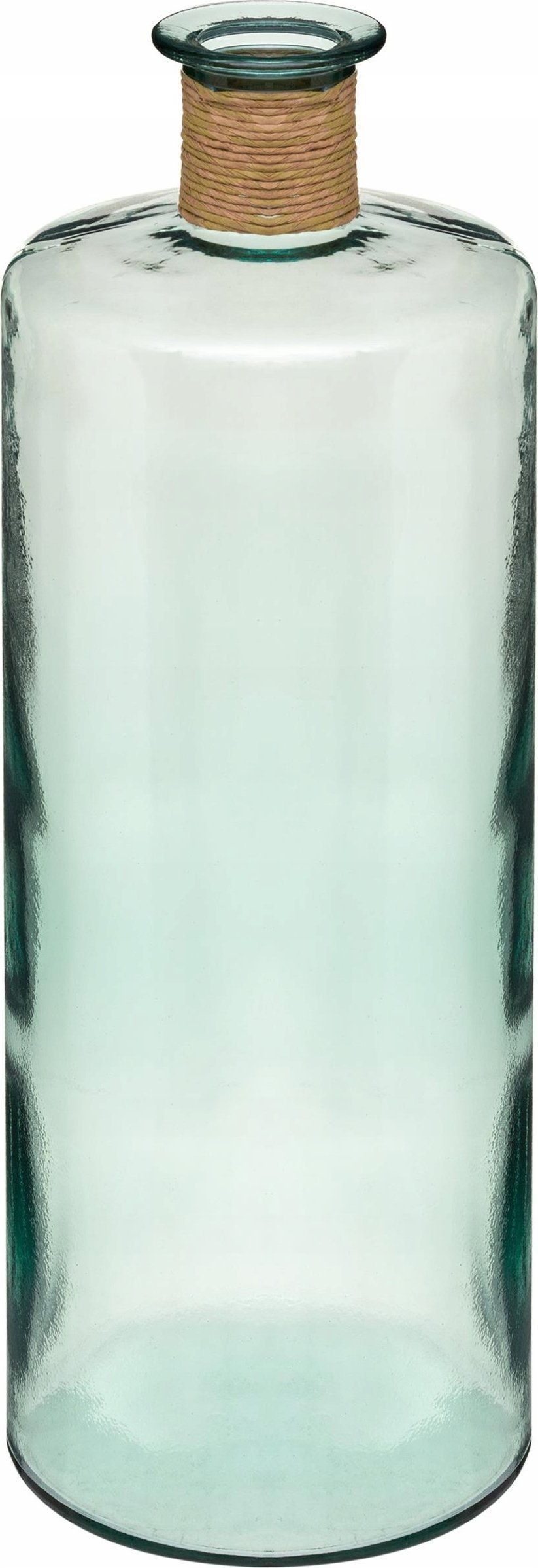 Atmosphera Wazon szklany z recyklingu, 75 cm, zielony