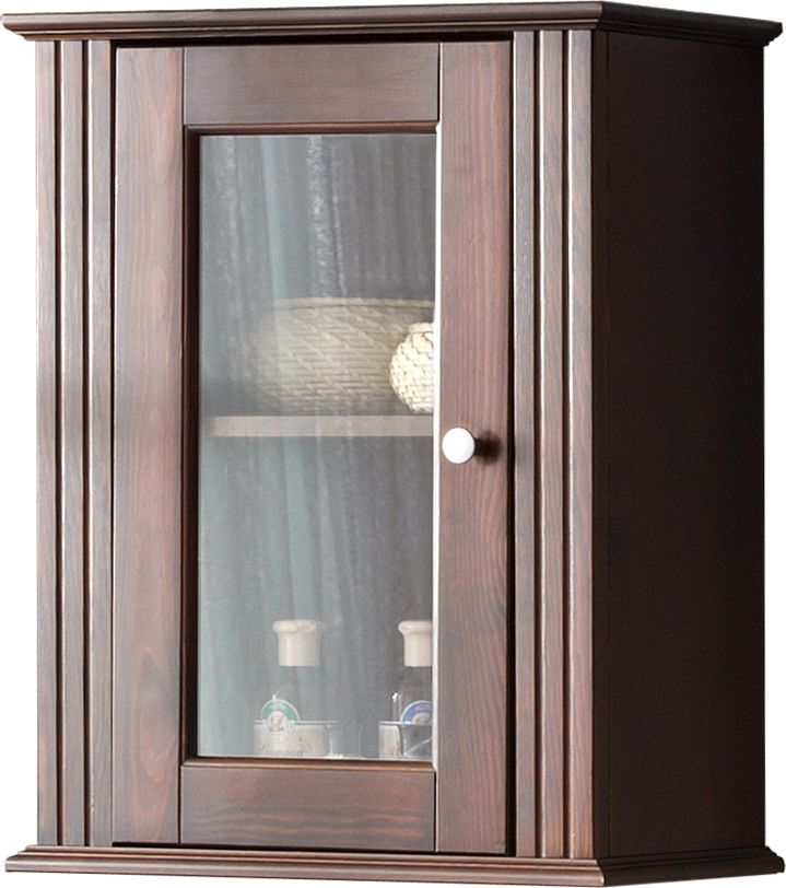 Comad Szafka łazienkowa RETRO 46 cm brązowa drewniana wisząca COMAD