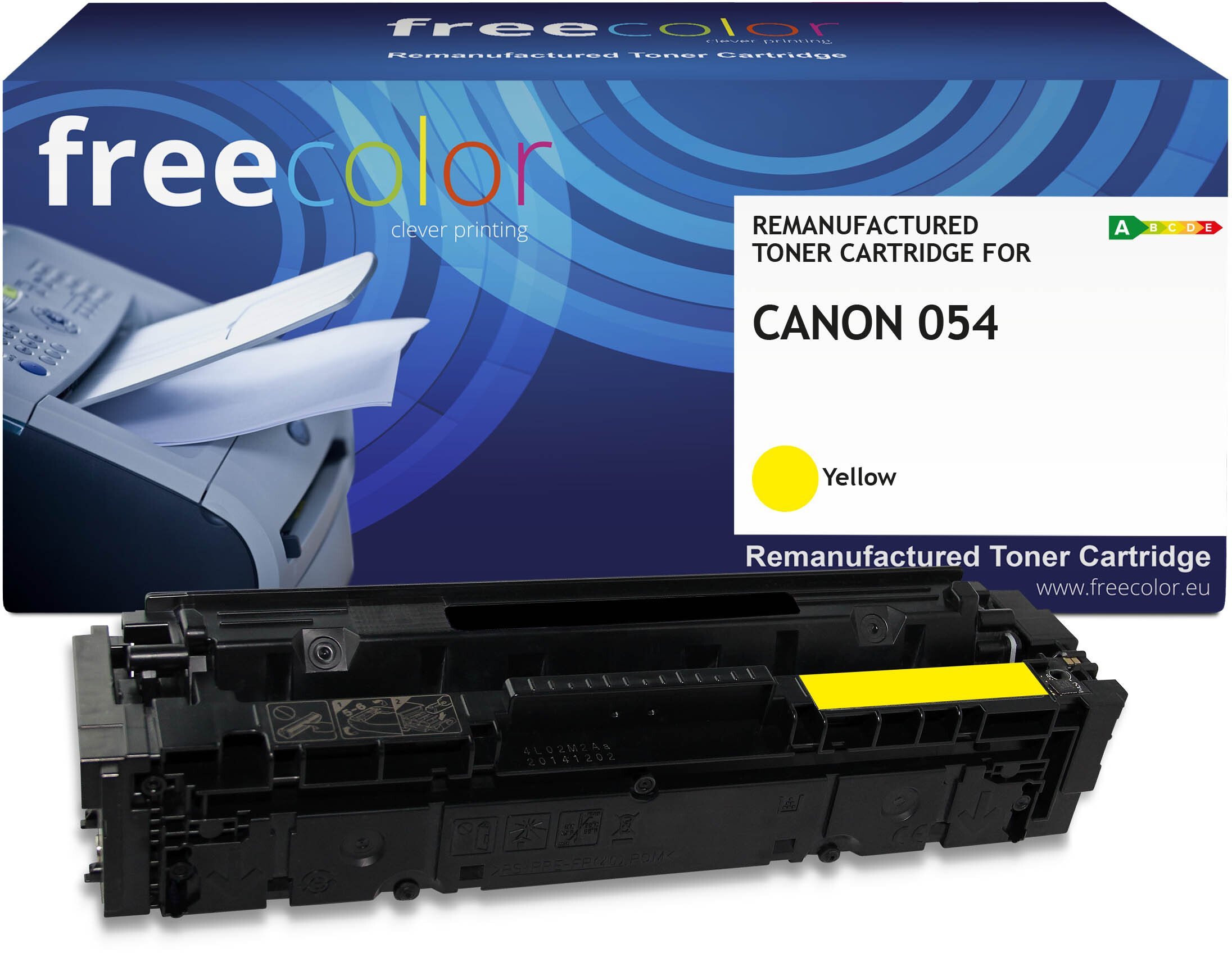 Toner Freecolor Toner Canon 054 (3021C002) yellow 1200 stron remanufactured