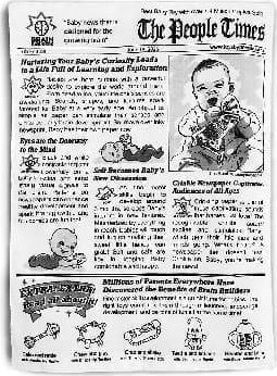 Zabawka sensoryczna Gazeta dla dzieci