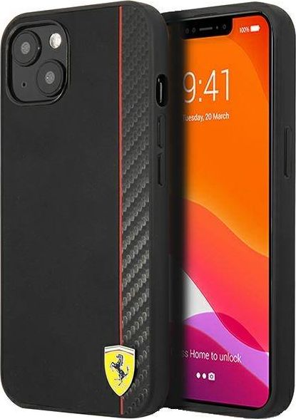 Ferrari Ferrari FESAXHCP13SBK iPhone 13 mini 5,4" czarny/black hardcase On Track Carbon Stripe