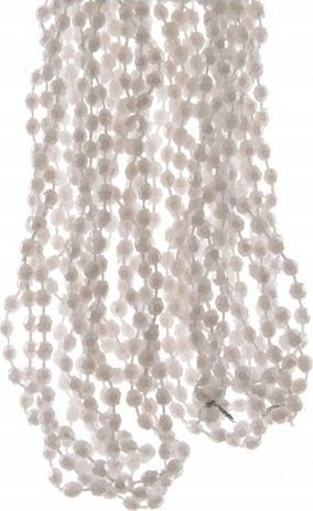Kaemingk Sznur koralików girlanda biały 2,7m