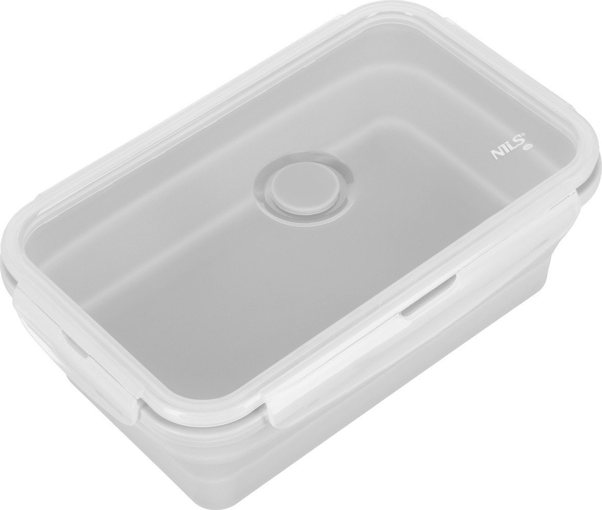 NILS NC4105 POJEMNIK LUNCHBOX SKŁADANY SZARY 1200 ML