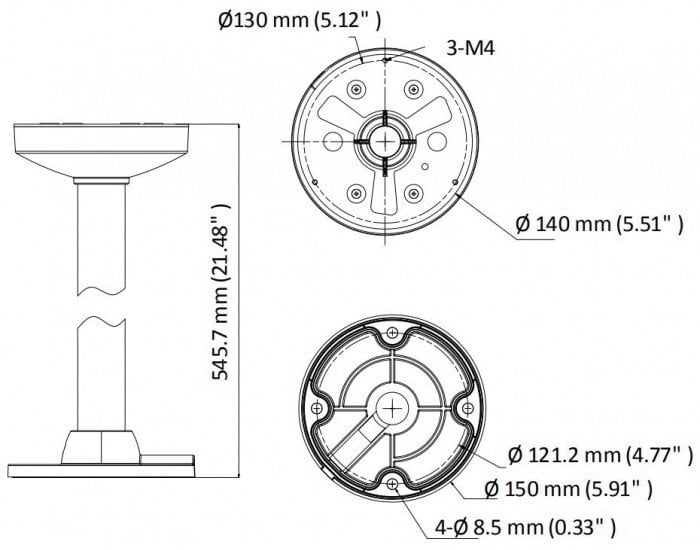 Hikvision Hikvision DS-1271ZJ-140-DM45 Pendant Mount