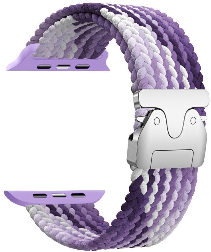 Pasek Beline Woven Nylon Parachute do Apple Watch 42/44/45/49mm fioletowy