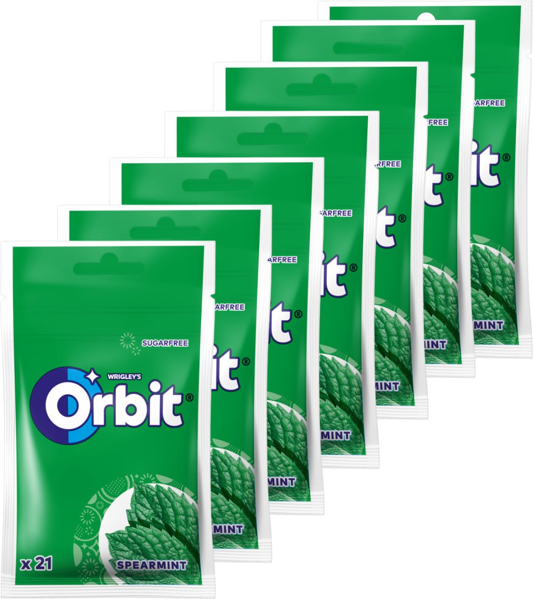 Orbit Spearmint Guma do żucia bez cukru 29 g x 22 sztuki